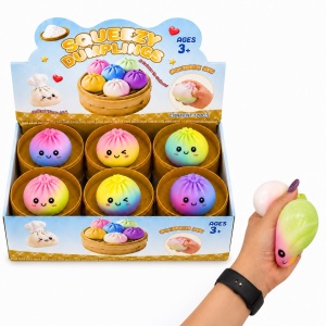 Jucărie Antistres Squishy Dumpling Multicolor 7 cm – Cu Spumă în Interior, Model Aleatoriu