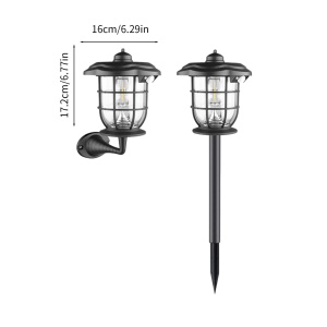 Lampa Solara Exterior 3in1 cu Senzor Miscare, Felinar, Lampa Gradina sau Aplica Perete
