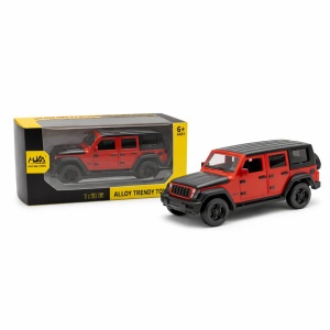 Masinuta offroad metalica rosu cu negru, model SUV 15 cm