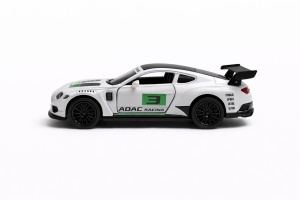Masinuta sport metalica alba 15.5x7 cm, die-cast, deschidere usi, model racing verde