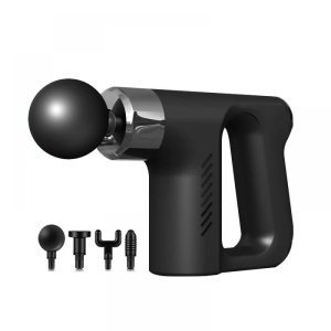 Pistol de Masaj pentru Relaxarea Musculaturii, Negru, Material Plastic, Portabil