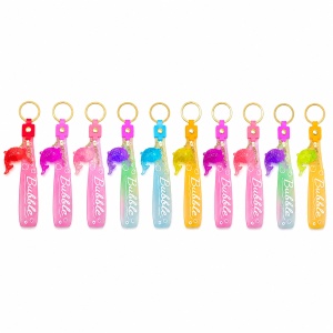 Set 12 Brelocuri Colorate 6 cm – Brelocuri Decorative pentru Chei și Ghiozdan, Diverse Culori