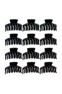Set 12 Cleme Par 11cm Sidefate Multicolor , Accesorii Rezistente si Elegante