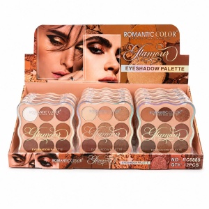 Set 12 Palete Farduri de Pleoape Romantic Color Glamour – 9 Nuanțe Mate și Sidefate