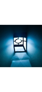 Set 4 lumini solare LED pentru gard, plastic negru, exterior - Img 6