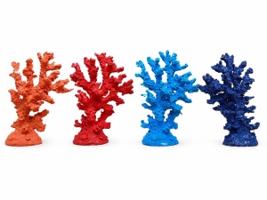 Set 4 Suveniruri Decorative Coral Marin – Ornamente Nautice în Culori Asortate