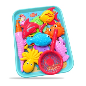 Set de pescuit pentru bebelusi si copii, undita magnetica si minciog, 3 ani+