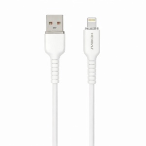 Cablu de Încărcare USB, 66W, Silicon Ultra Moale, Alb, Încărcare Rapidă
