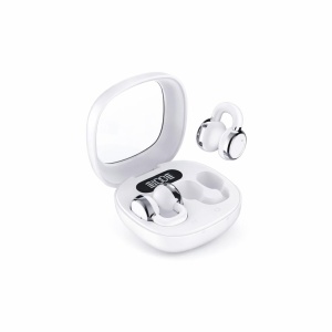 Căști Bluetooth TRUE Wireless Stereo HY-BT18, Ear-clip, Alb/Negru