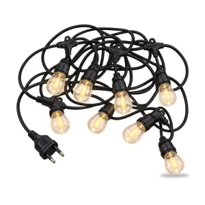 Ghirlandă exterior interconectabilă, 10 m, 10 becuri LED de 10 cm, lumină caldă - Img 2