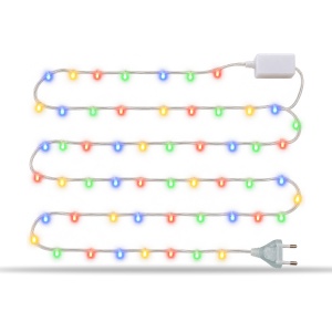 Instalație LED tip liniar din sarma siliconata, 300 LED multicolor, 30 m - Img 3