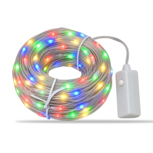 Instalație LED Tip liniar din sarma siliconata, 50 m, 400 LED multicolor - Img 6