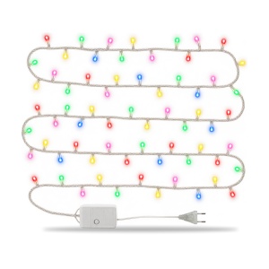Instalatie LED Tip Liniara, 30 m, 240 LED Multicolor, fir alb, multiple jocuri de lumini - Img 2
