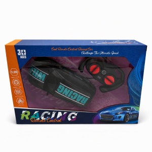 Masina RC racing neagra cu telecomanda, Racing car, model sport copii 3+