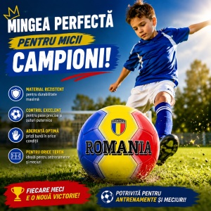 Minge de Fotbal Nr.5 – Minge pentru Copii și Antrenamente, Rezistentă și Ușoară - Img 2