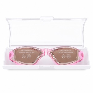 Ochelari de inot copii roz reglabili cu dopuri de urechi silicon anti-fog UV