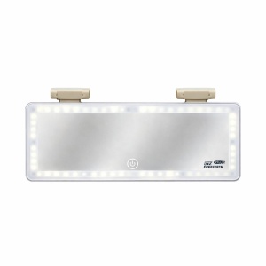 Oglinda auto pentru parasolar cu iluminare LED, touch si alimentare USB - Img 2