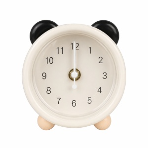 Pușculiță alba cu ceas, 12 cm, din plastic