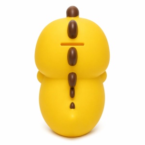 Pușculiță dinozaur galben 20 cm – cutie economii cu capac inferior, design simpatic - Img 2