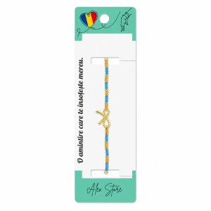Set 12 Brățări cu Pandantiv Fundiță, Reglabile, Multicolore, cu Mărgele Decorative - Img 2