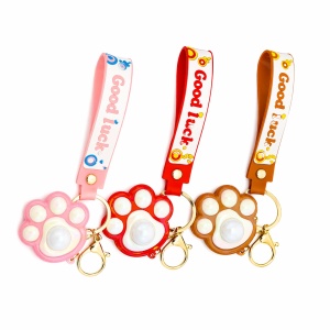 Set 12 Brelocuri Lăbuță 5 cm cu lumini – din Silicon Plastifiat, Culori Asortate