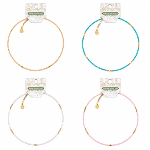 Set 12 Coliere Roxe, 40cm, Reglabile cu Margele Stralucitoare Multicolore Elegante