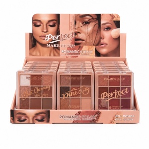 Set 12 Palete Farduri de Pleoape Romantic Color Perfect Make Up Kit – 9 Nuanțe Mate și Sidefate