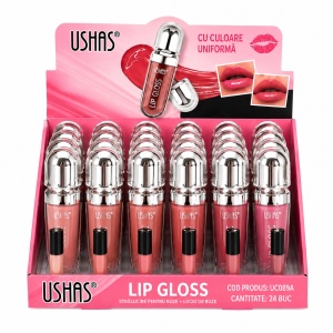 Set 24 Luciu de Buze USHAS Lip Gloss – Nuanțe Nude , Hidratare și Strălucire Intensă