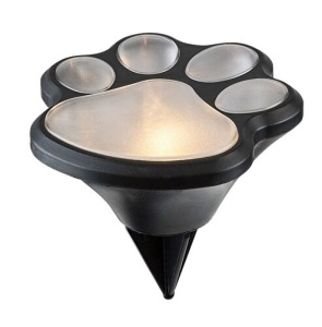 Set 4 Lampi Solare Decorative pentru Gradina, Forma Labuta, Lumina rece, Negru