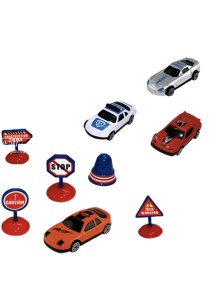 Set covoras joaca oras cu masini si indicatoare, pliabil, tub depozitare 52x8 cm - Img 2