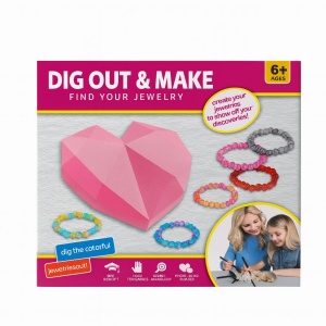 Set Creativ pentru Fetite , Descopera si Creeaza Bijuterii , zDig Out Make, , 24x21cm