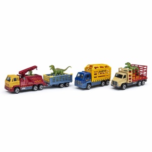 Set cu 4 masinute die cast metal cu dinozauri, 13.5 cm - Img 3