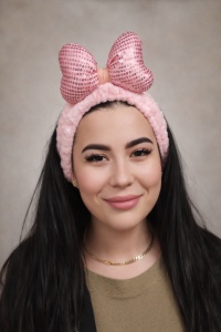 Bentita cosmetica roz cu funda mare pentru machiaj si ingrijire - Img 2