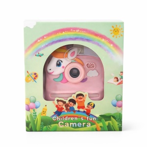 Camera foto copii unicorn cu print instant, reincarcabila, accesorii incluse, roz - Img 2