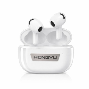 Căști wireless Hongyu T32A Bluetooth 5.3 cu carcasă de încărcare, albe