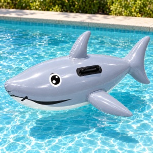 Colac Gonflabil Rechin 134 cm – cu Mânere, pentru Piscină și Plajă - Img 5