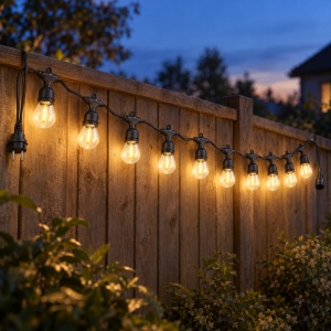 Ghirlandă exterior interconectabilă, 10 m, 10 becuri LED de 10 cm, lumină caldă - Img 9