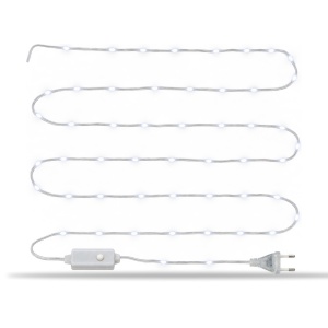 Instalație LED Tip liniar din sarma siliconata, 400 LED alb rece, 50 m - Img 8