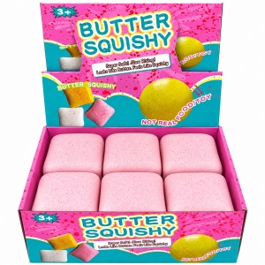 Jucărie Antistres Squishy Pâinică Toast Roz – Moale, Elastică și Slow Rising - Img 2