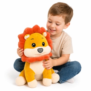 Jucărie pluș leu 35 cm, moale, pentru copii, decor cameră, cadou ideal