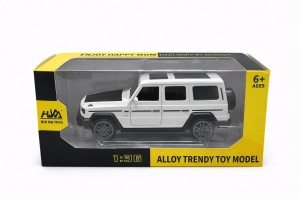 Masina metalica SUV alba 1:36 pull back cu usi functionale - Img 2
