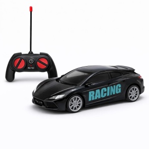 Masina RC racing neagra cu telecomanda, Racing car, model sport copii 3+ - Img 3