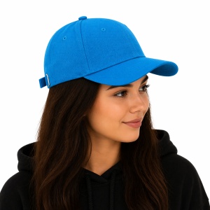Sapca albastru neon reglabila unisex, stil casual - Img 2