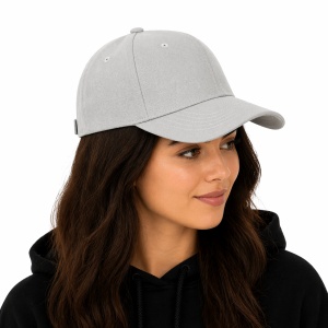 Sapca gri reglabila unisex, stil casual simplu - Img 2