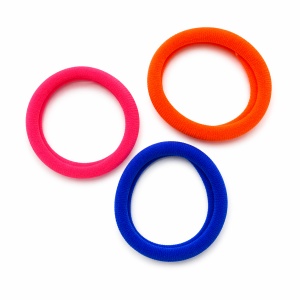 Set 100 elastice de păr textile multicolore, rezistente, pentru toate tipurile de păr - Img 2