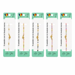 Set 12 Brățări Reglabile cu Pandantiv Scoică – Brățări de Mână cu Mărgele Colorate și Accente Aurii
