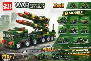 Set 16 jocuri constructie vehicule militare interconectabile, modele multiple, copii - Img 2