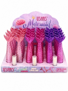Set 24 Luciu de Buze USHAS Mermaid Shiny Lipgloss – 3 Nuanțe Perlate, Efect Strălucitor