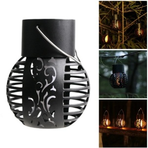Set 4 Lămpi Solare de Grădină LED din Metal Negru, Design Modern - Img 4