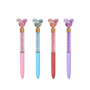 Set 48 cristale și cap figurină tip urs, design colorat, stil elegant, diverse culori